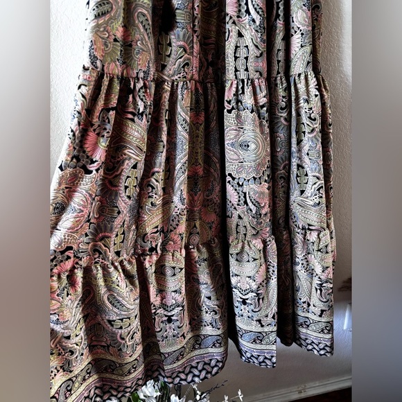 Boheme Floral Halter Maxi Dress Sz S - Picture 4 of 6